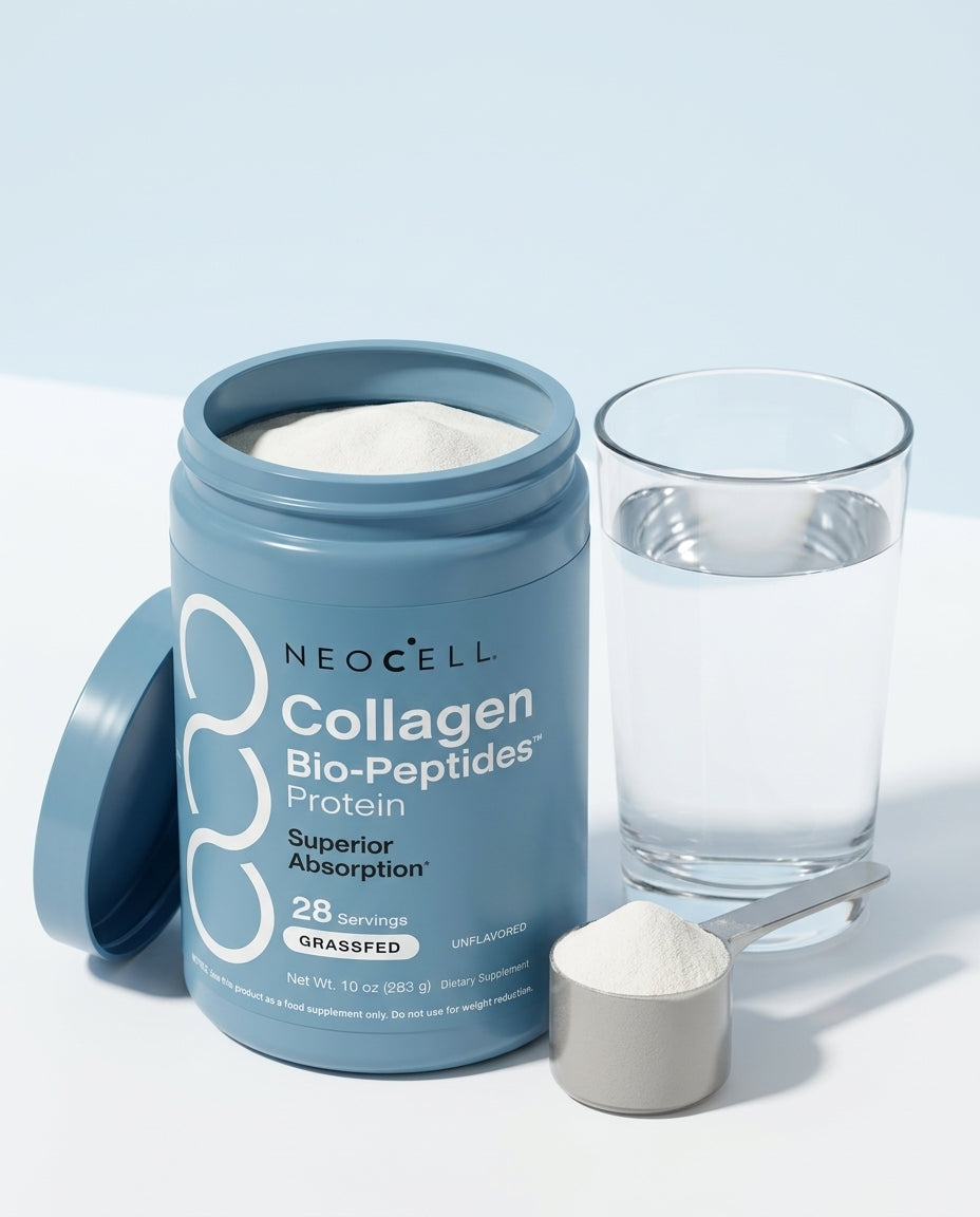 Pote de Colágeno Hidrolizado NeoCell Bio-Peptides, polvo sin sabor 283 g